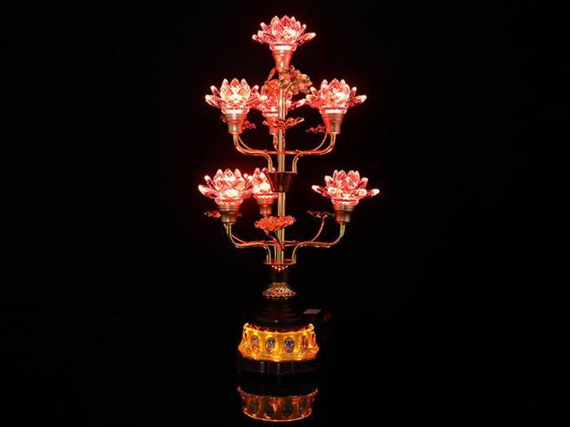 Đèn búp sen lưu ly 7 hoa (53x13,5)